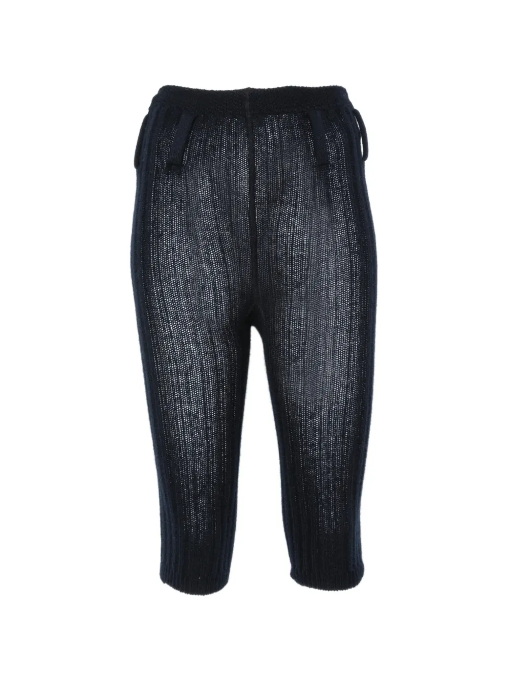 Prada Gerippte Shorts mit Gürtelschlaufe - Blau