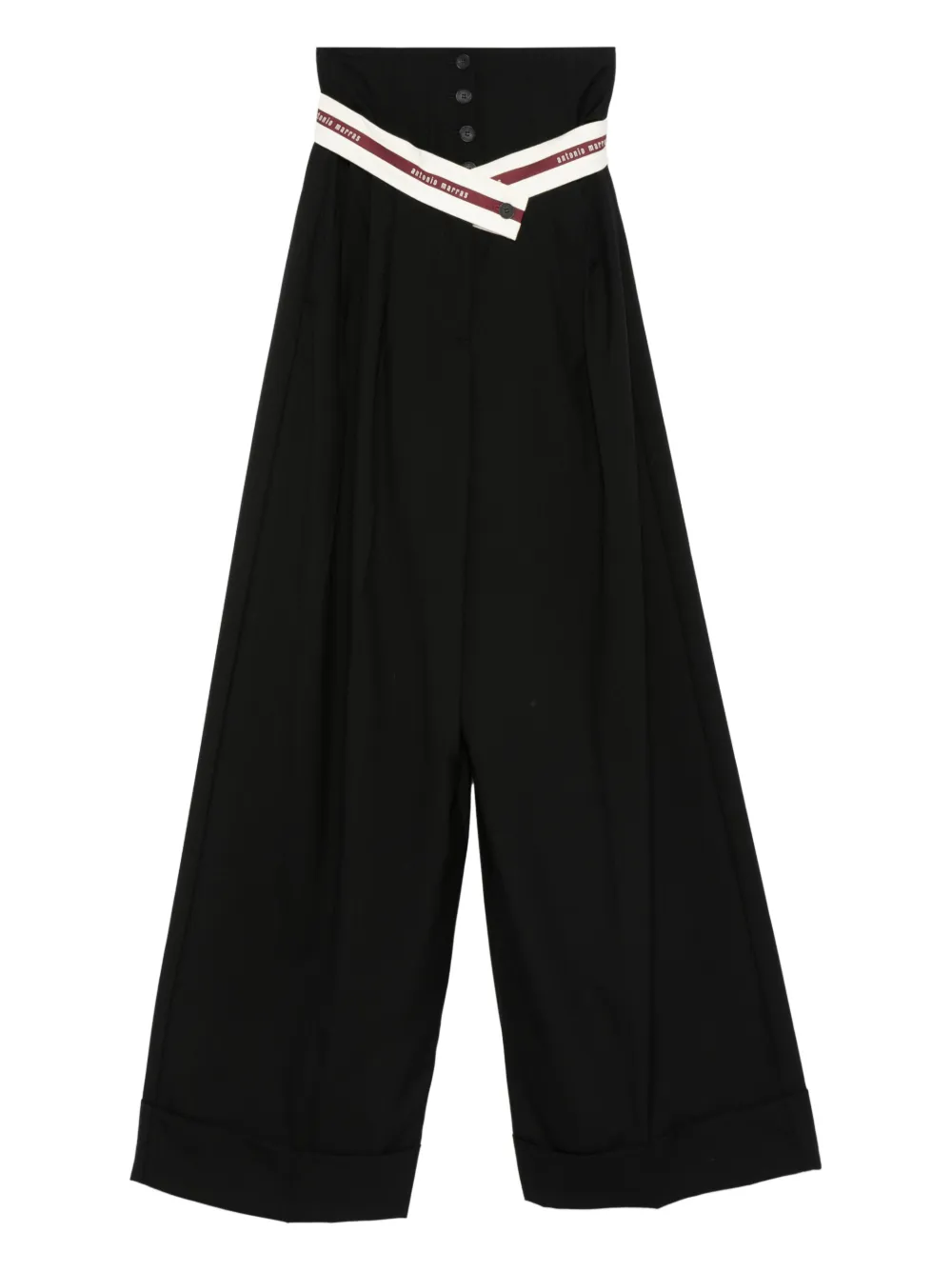 Antonio Marras buttoned logo trousers | Black | Image 1
