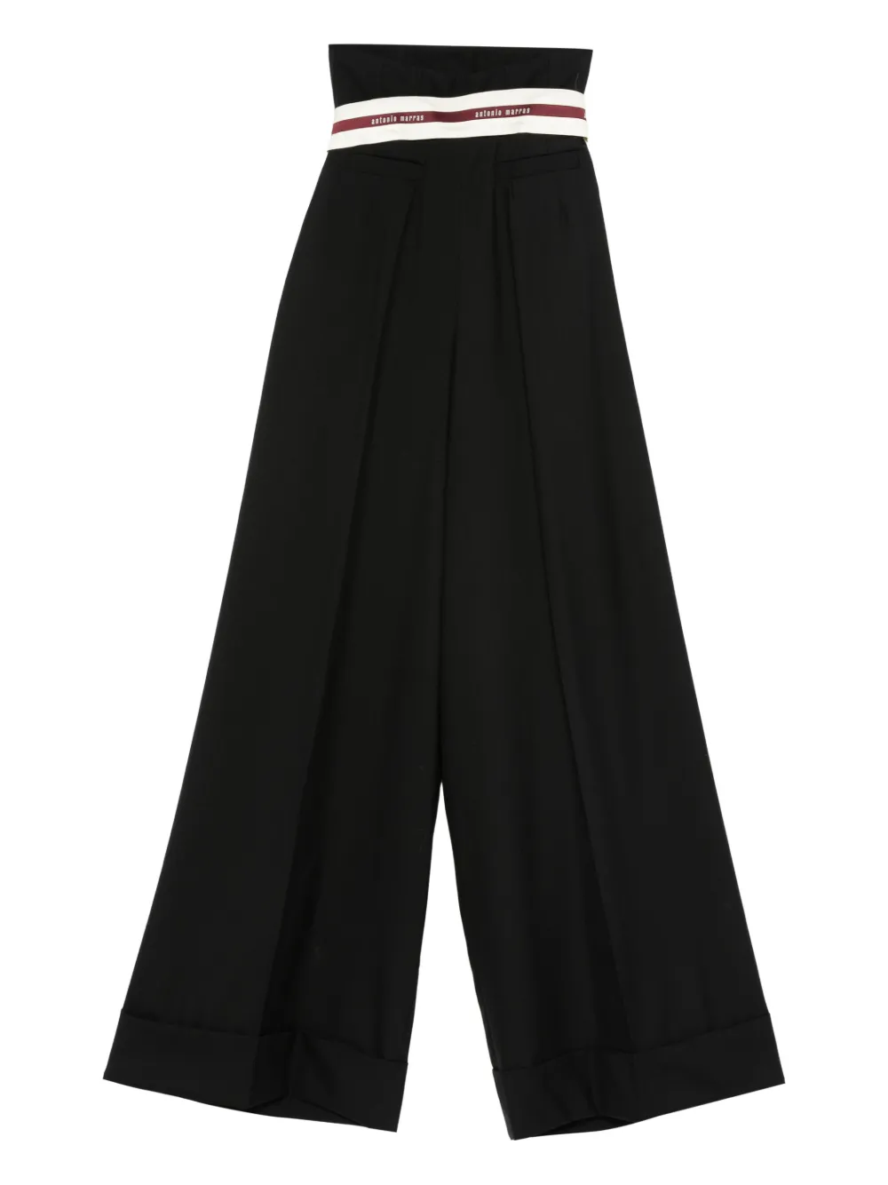 Antonio Marras buttoned logo trousers - Zwart