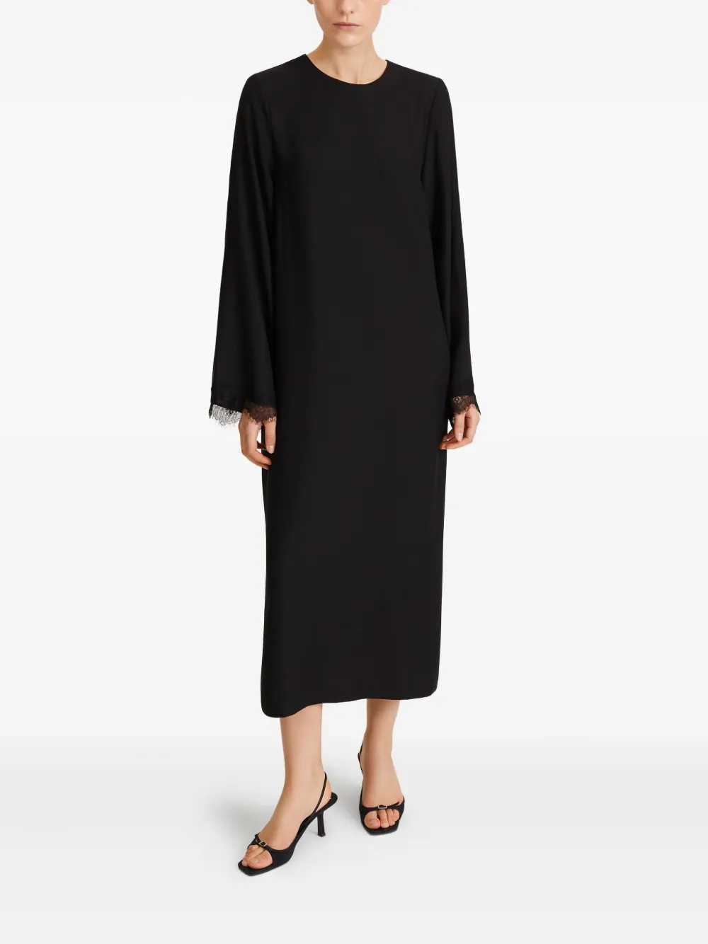 Stylein Margo Lace-trim Dress In Black