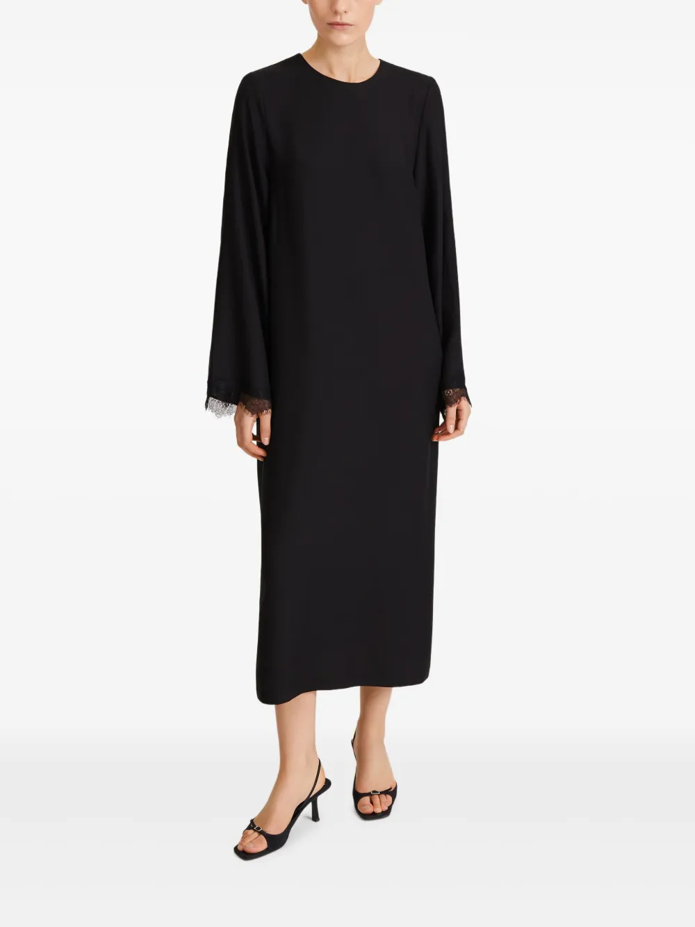 Stylein Margo jurk met afwerking van kant - Zwart