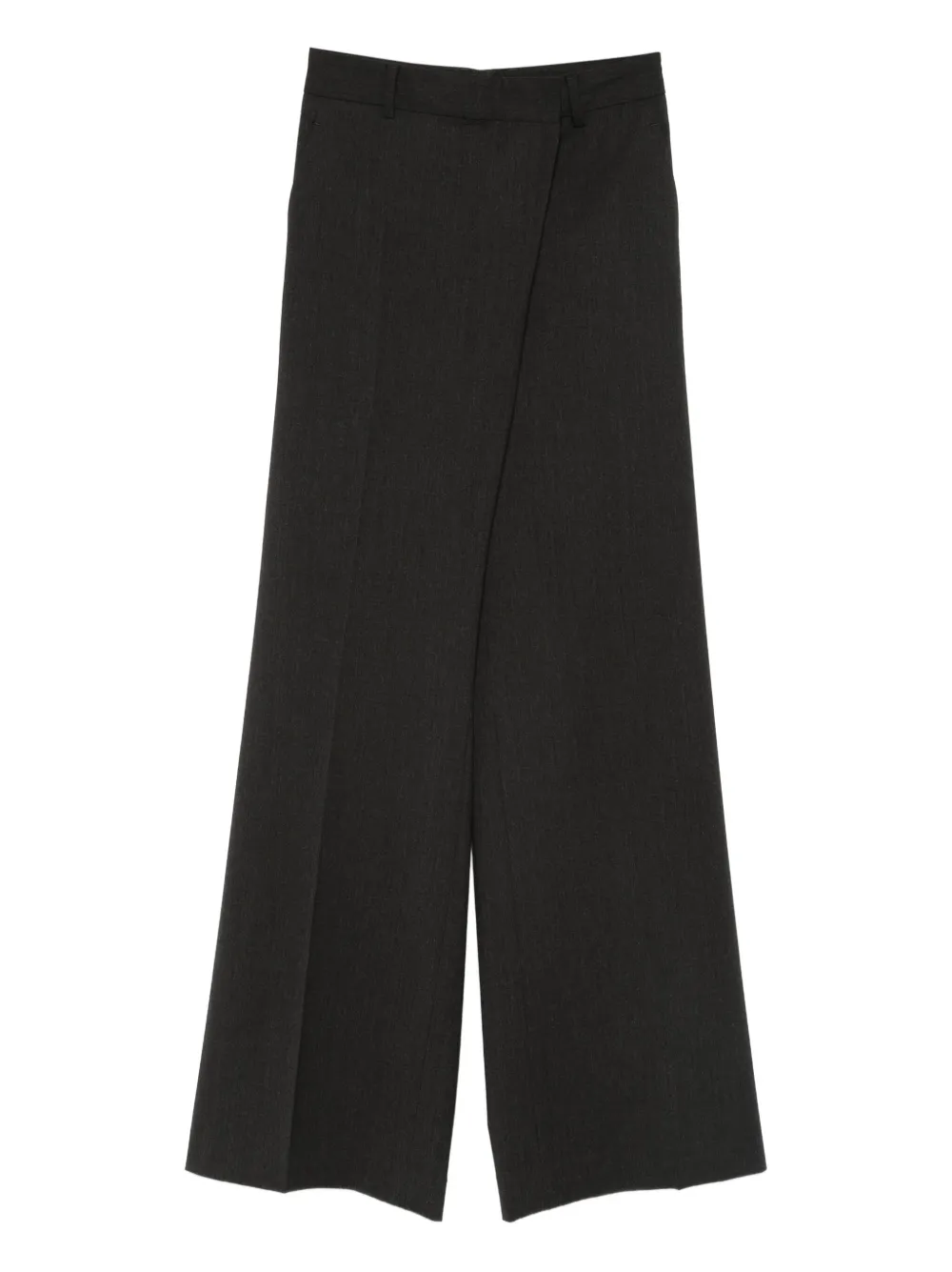 Alberto Biani Concealed-fastening Trousers In Black