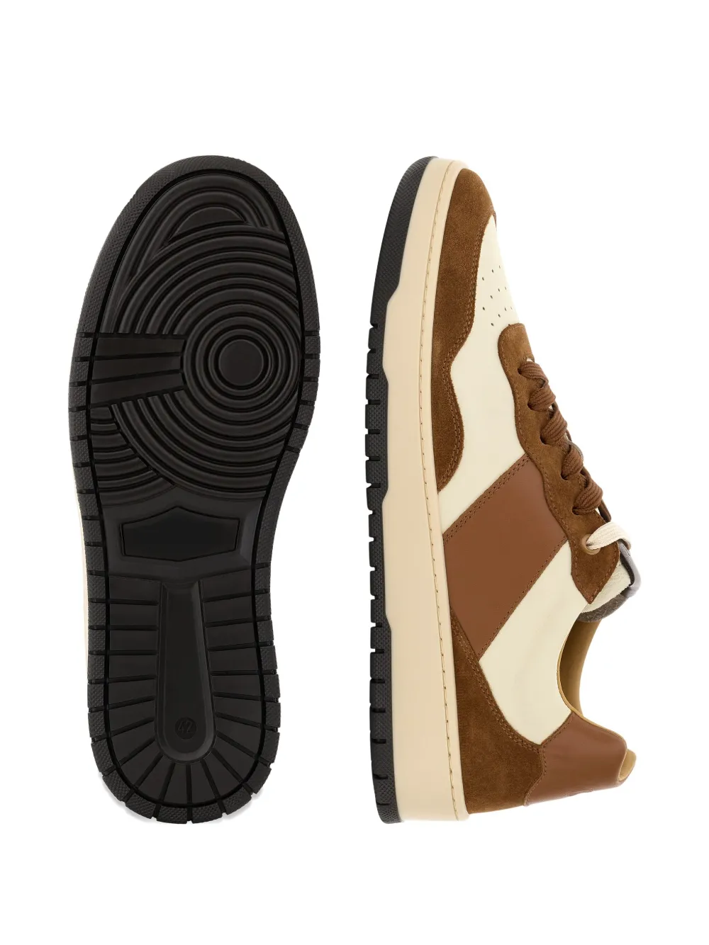 Boggi Milano Leren sneakers Beige