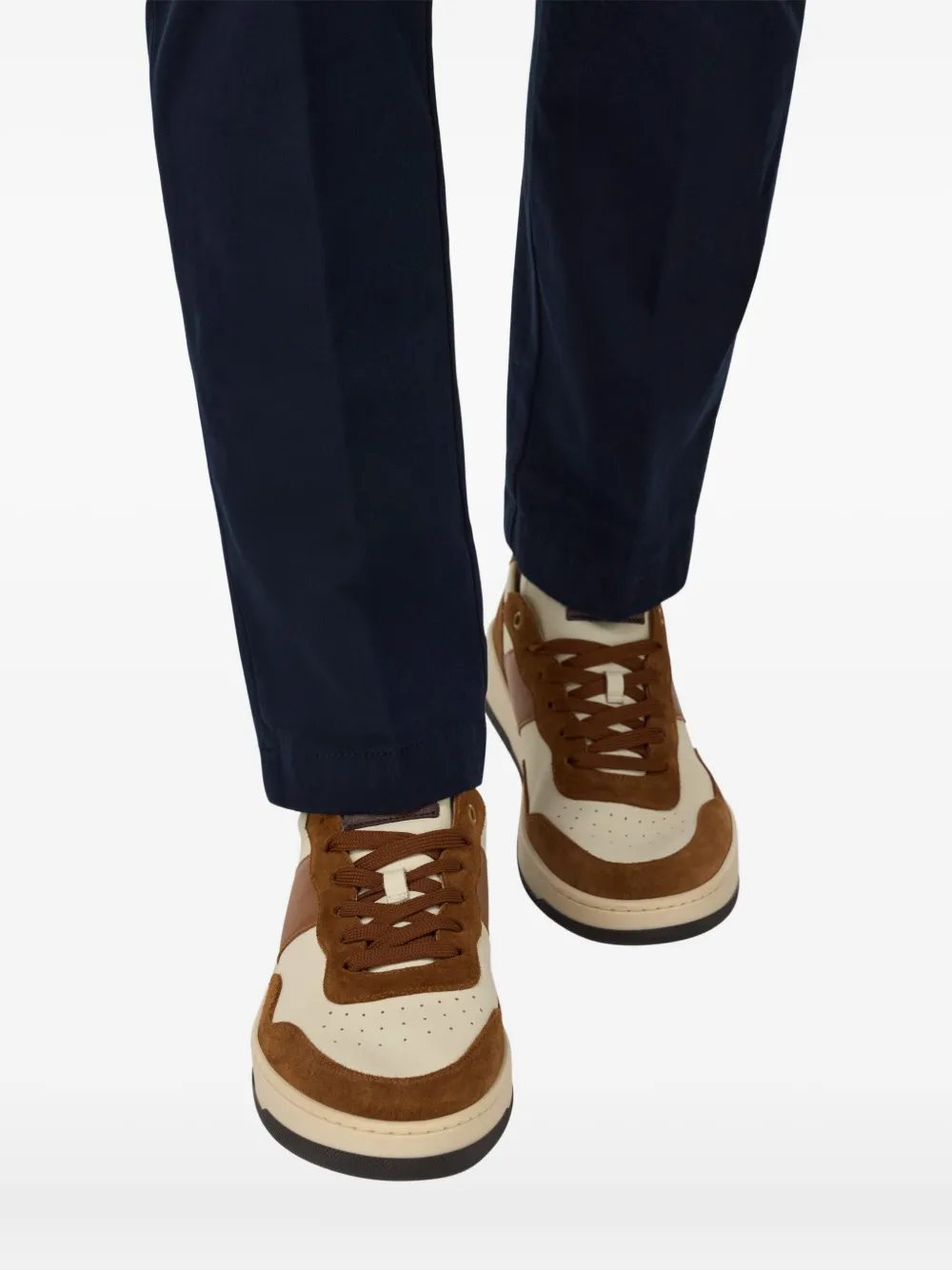 Boggi Milano Leren sneakers Beige