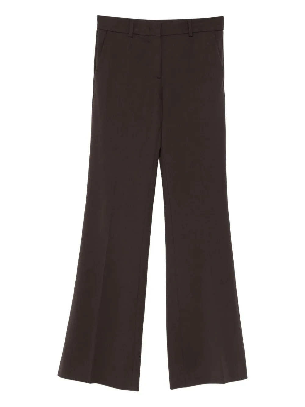 Alberto Biani Zip-fastening Trousers In Brown