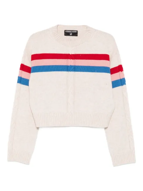 Iceberg suéter con ribete de canalé