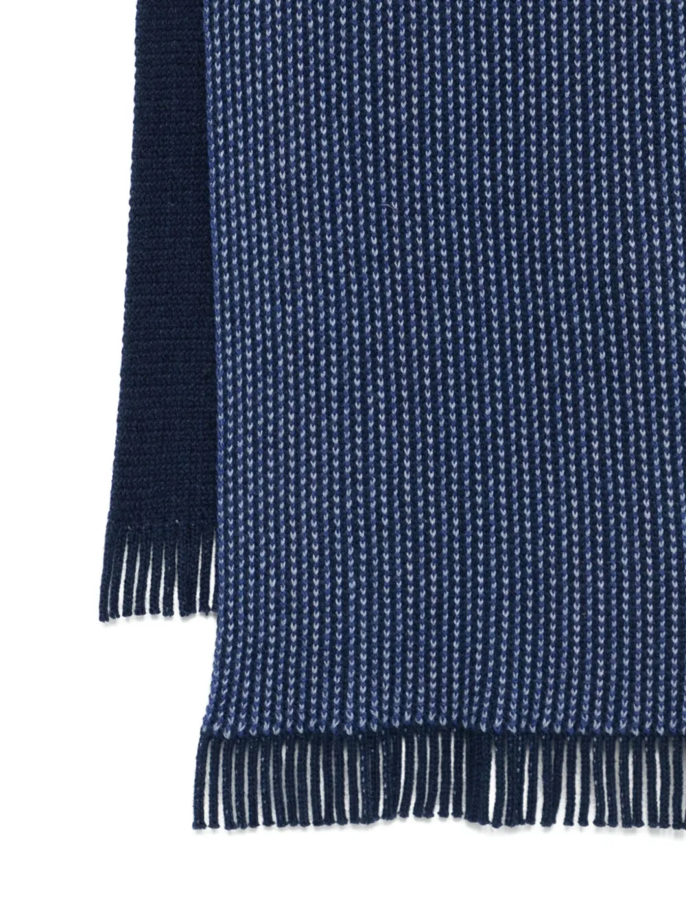 BOSS Muts en sjaal met logopatch Blauw