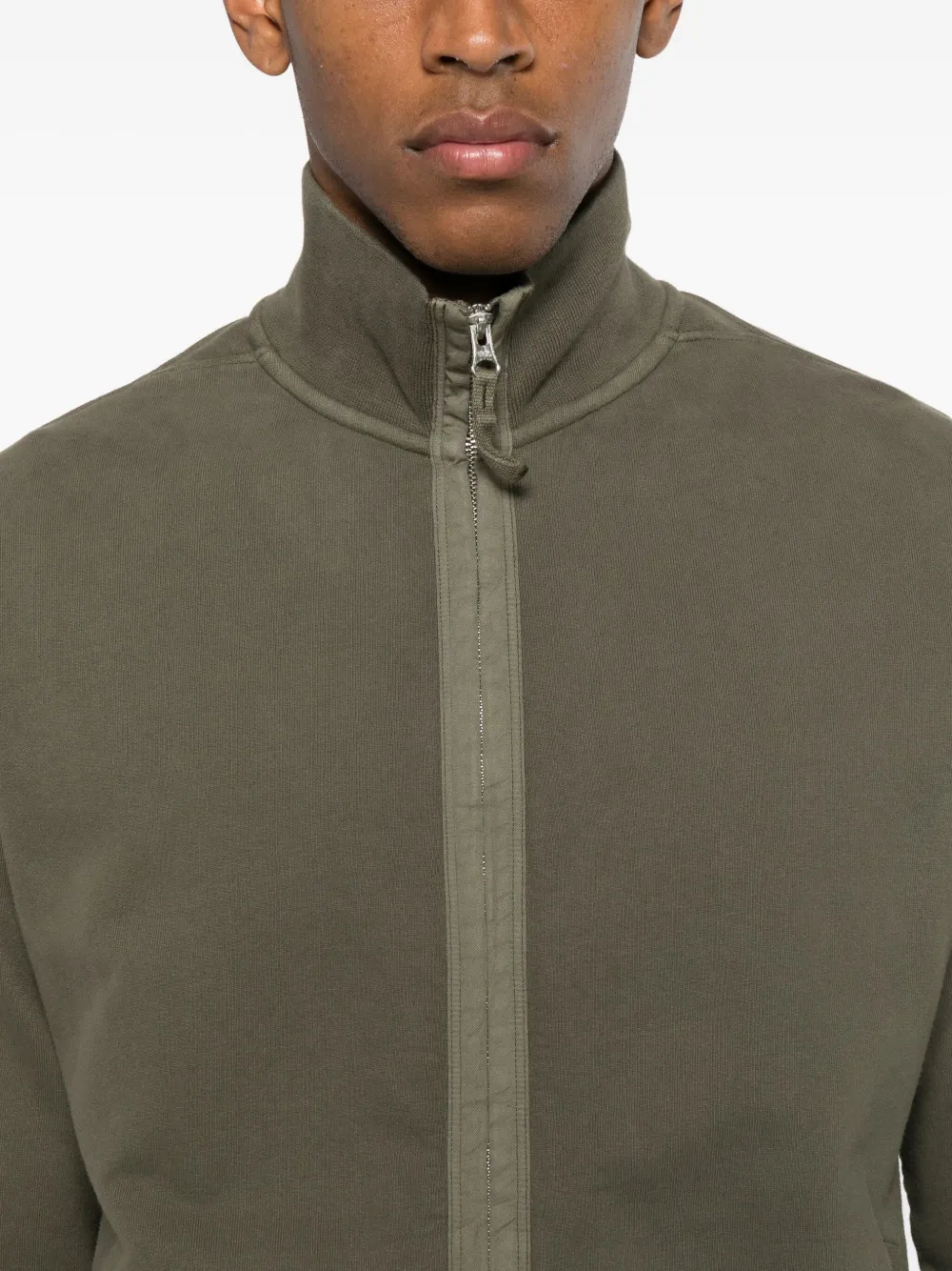 Stone Island Logo-patch Sweatshirt In Brown