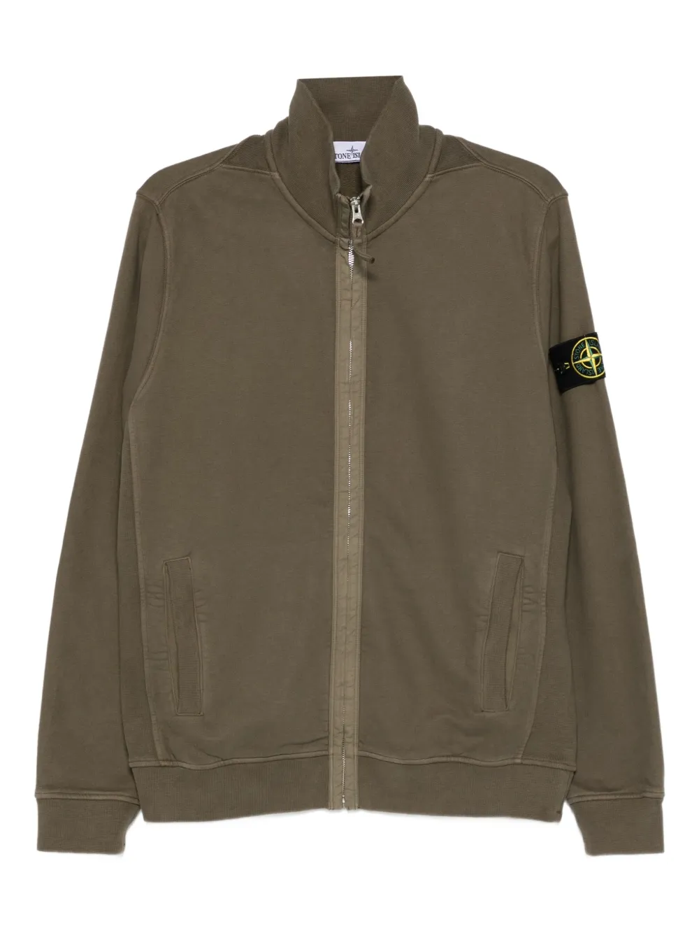 Stone Island sweat à patch logo | vert | Image 1