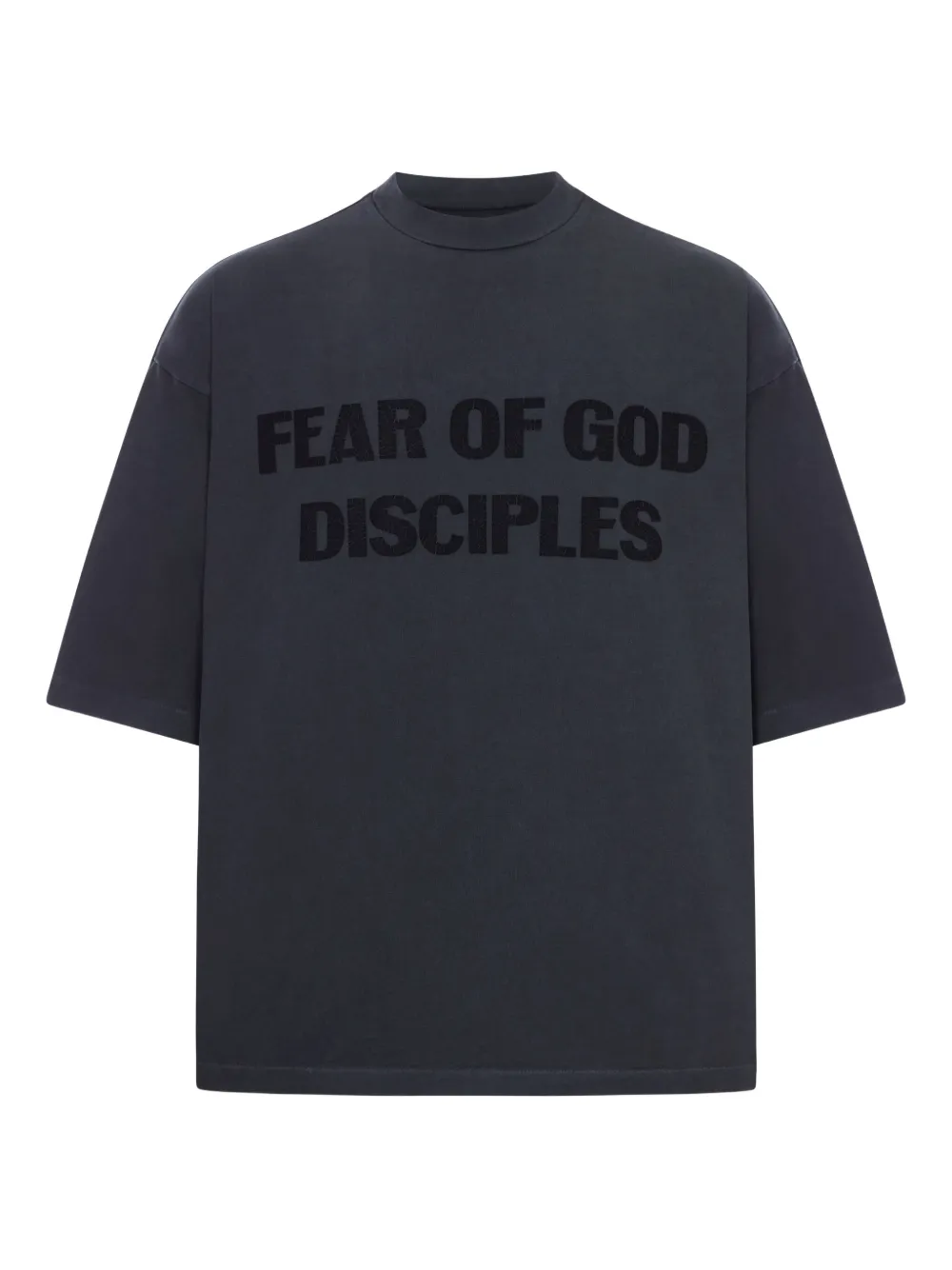 Fear Of God 레터 그래픽 티셔츠 | 블랙 | Image 1
