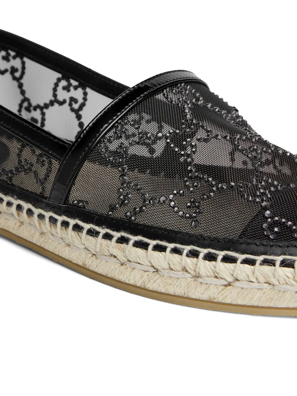Gucci Espadrilles With Gg Crystals In White