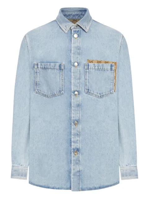 Gucci patch-pocket cotton shirt