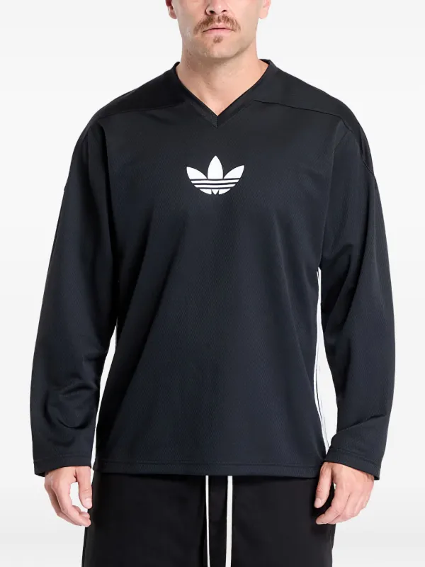 Adidas Adicolor Mesh Logo long-sleeves T-shirt | Black | FARFETCH ZA