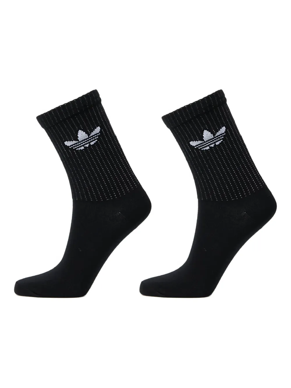 adidas reflective crew socks (pack of two) | Black | Image 1