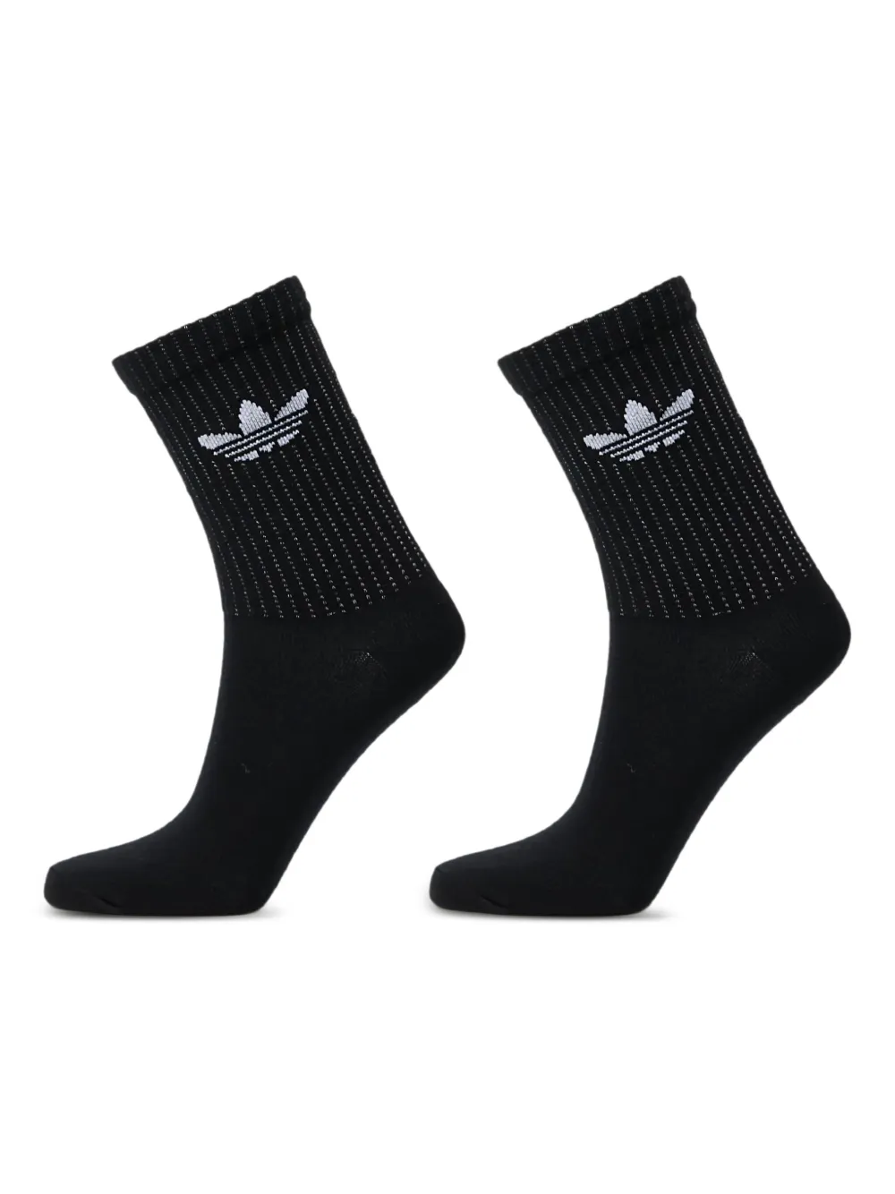 adidas reflective crew socks (pack of two) | Black | Image 1