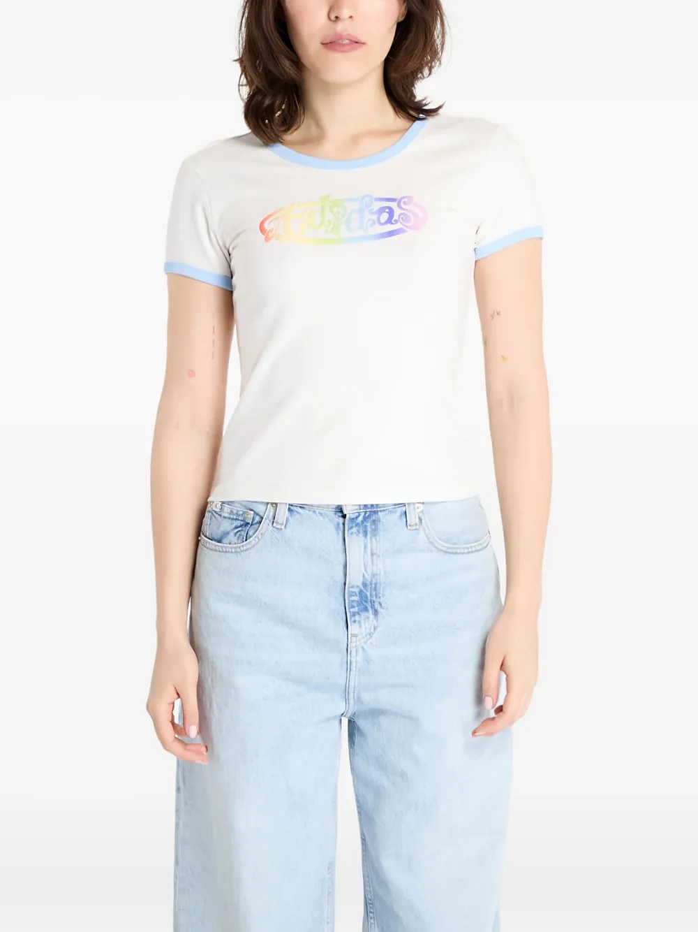 adidas x Jeremy Scott graphic-print T-shirt - Bianco