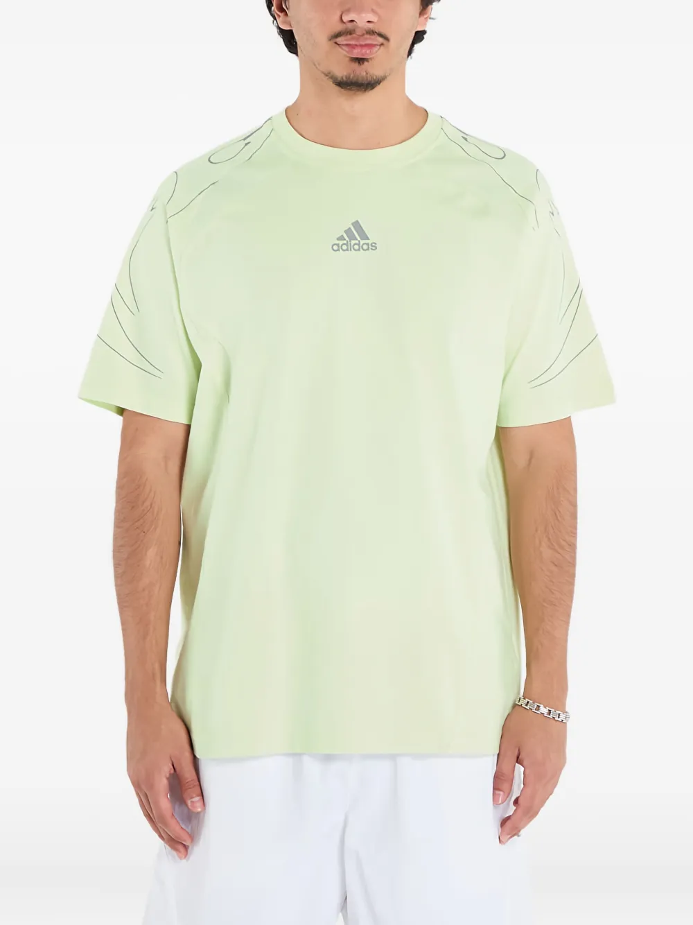 adidas Adilenium Teamgeist graphic-print T-shirt | Green | Image 1