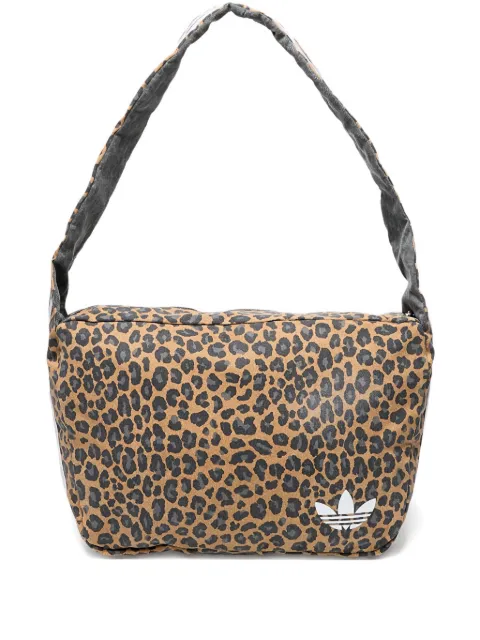 adidas large leopard-print shoulder bag