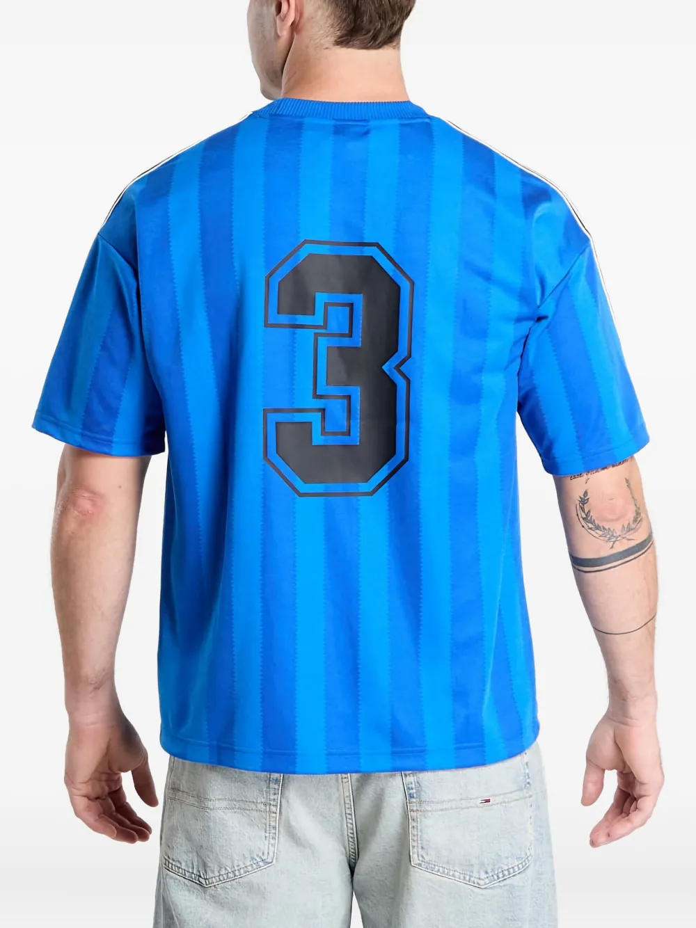 adidas Gestreepte jersey Blauw