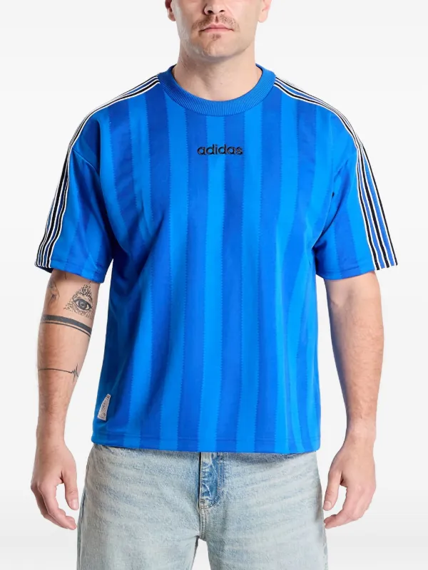 Adidas ストライプ トップ | ブルー | FARFETCH JP