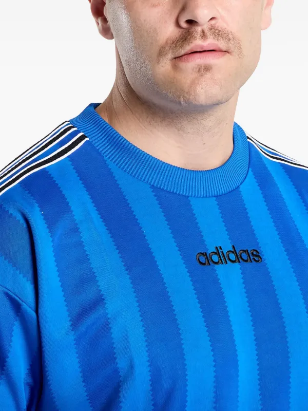 Adidas ストライプ トップ | ブルー | FARFETCH JP