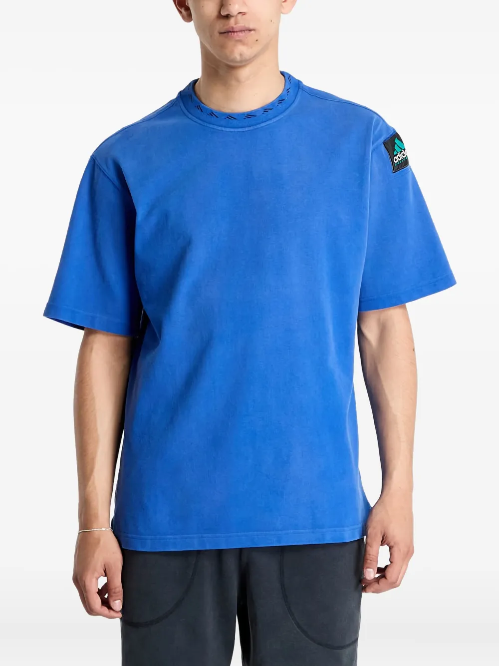 adidas Equipment logo-patch T-shirt - Blu