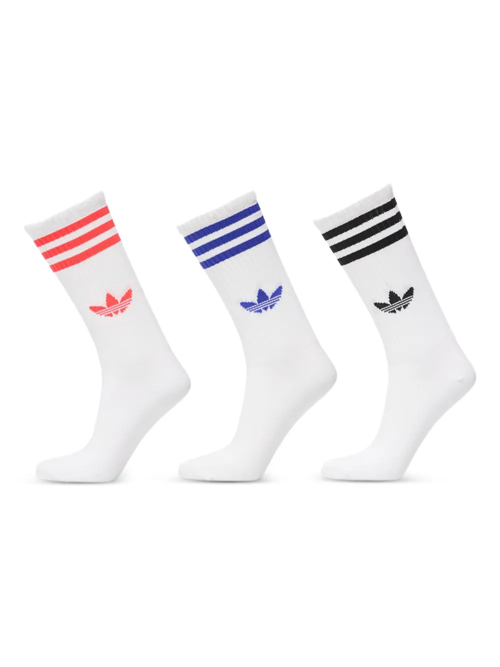 adidas 3-stripes high crew socks (pack of three) | White | Image 1