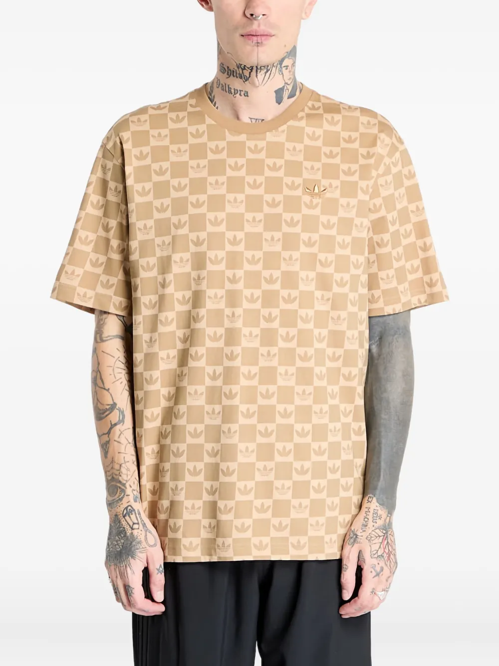 adidas playera con monograma | neutro | Image 1