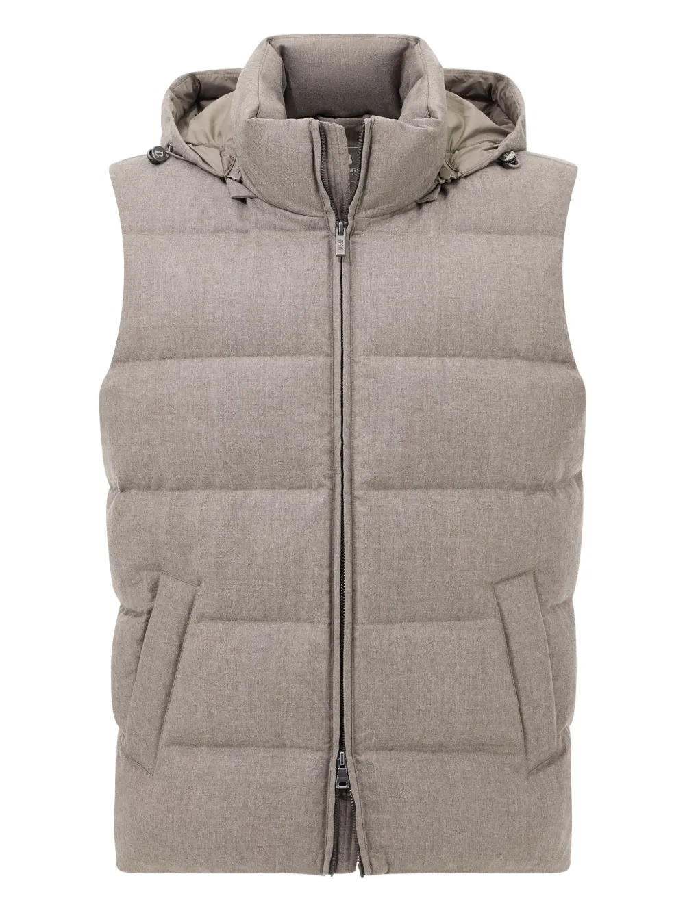 Boggi Milano chaleco capitonado con capucha | neutro | Image 1