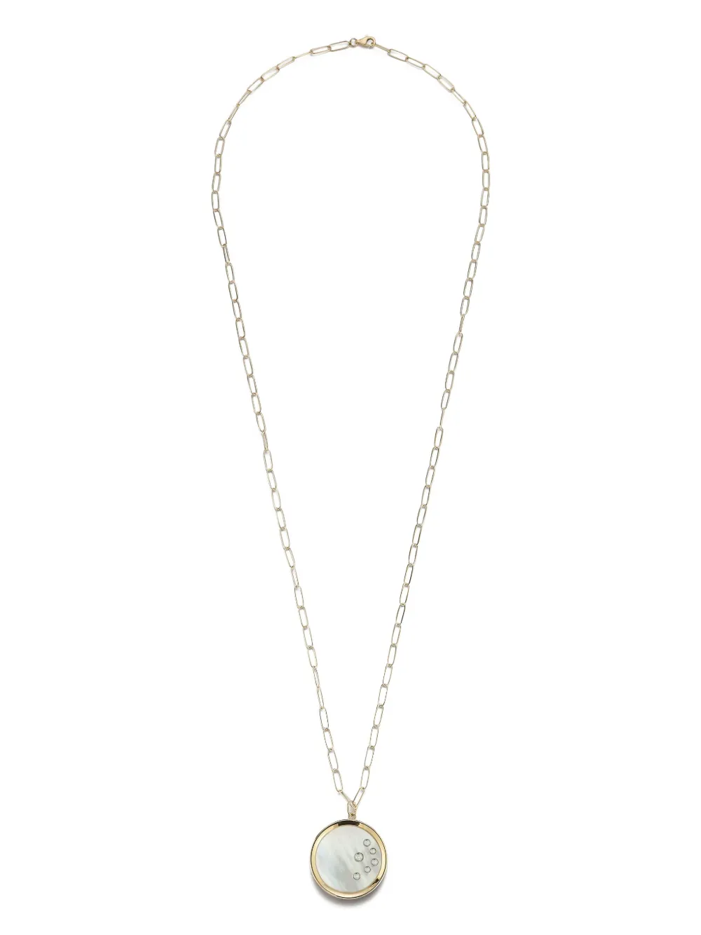 Mateo 14k Yellow-gold Mother-of-pearl Diamond Necklace In Multi