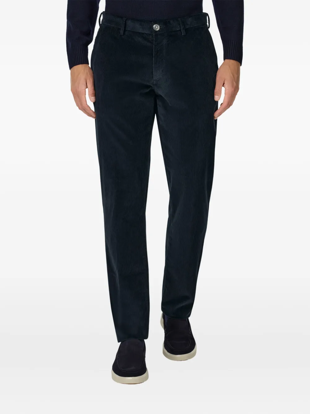 Boggi Milano Broek met knopen Blauw