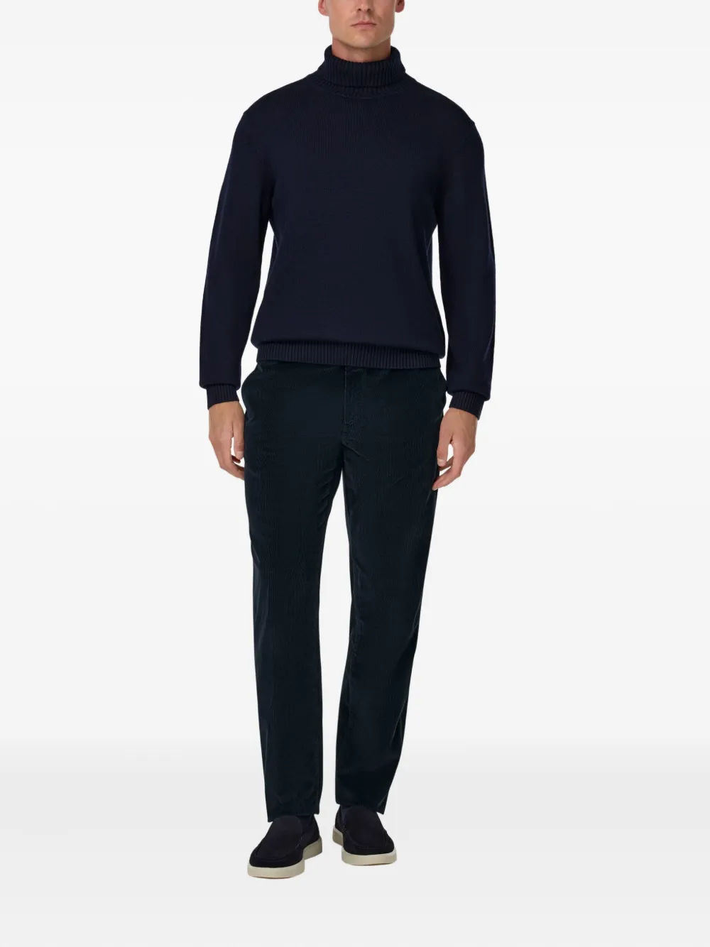 Boggi Milano Broek met knopen - Blauw