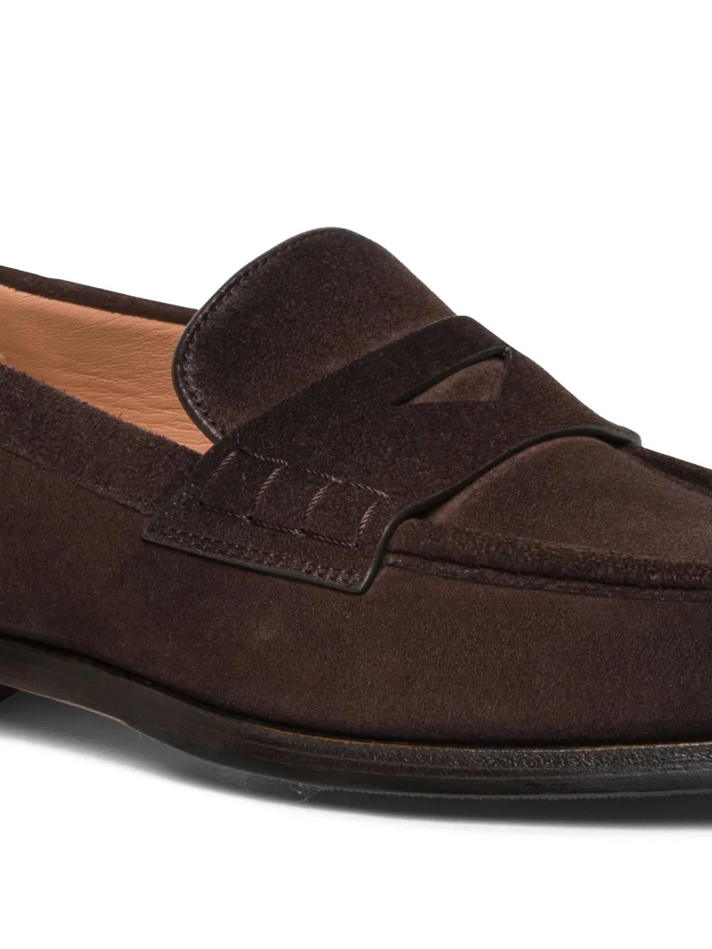 Santoni Suède loafers Bruin
