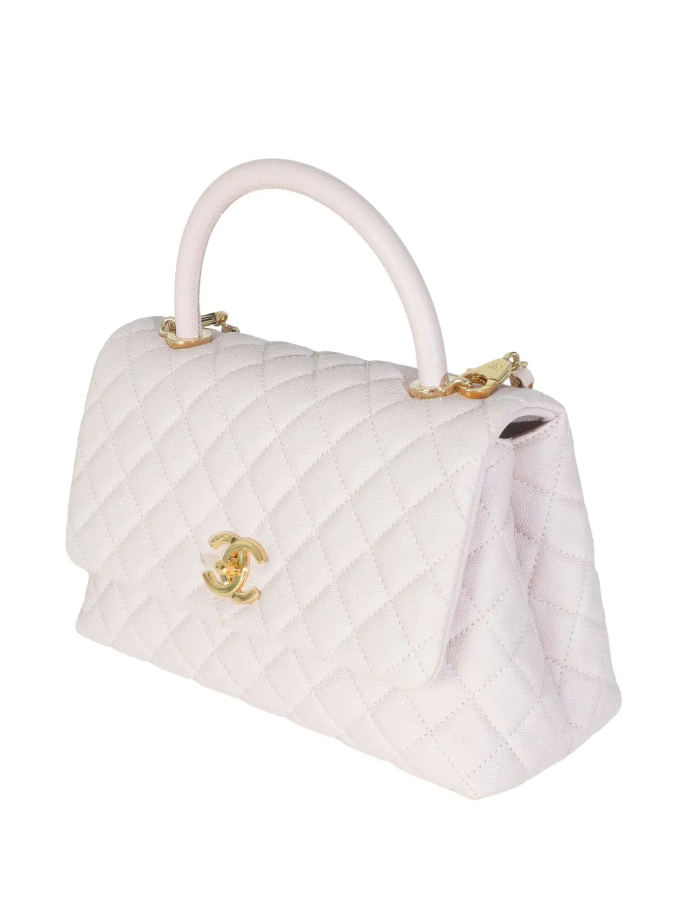 CHANEL Pre-owned 2020 Medium Coo Top Handle Tote Bag In Neutral