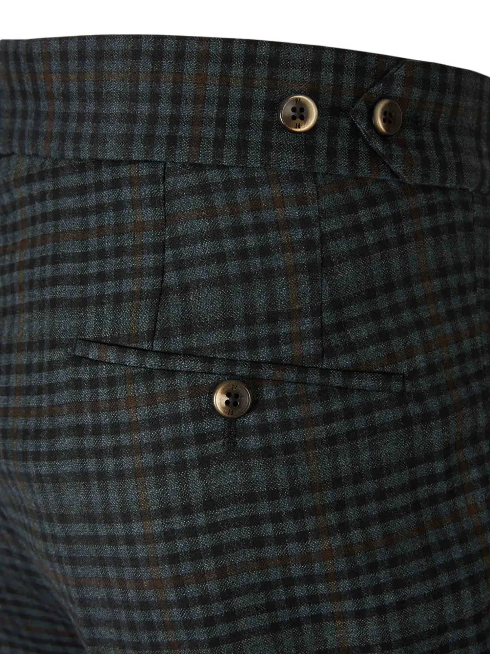 PT Torino Geruite broek Blauw