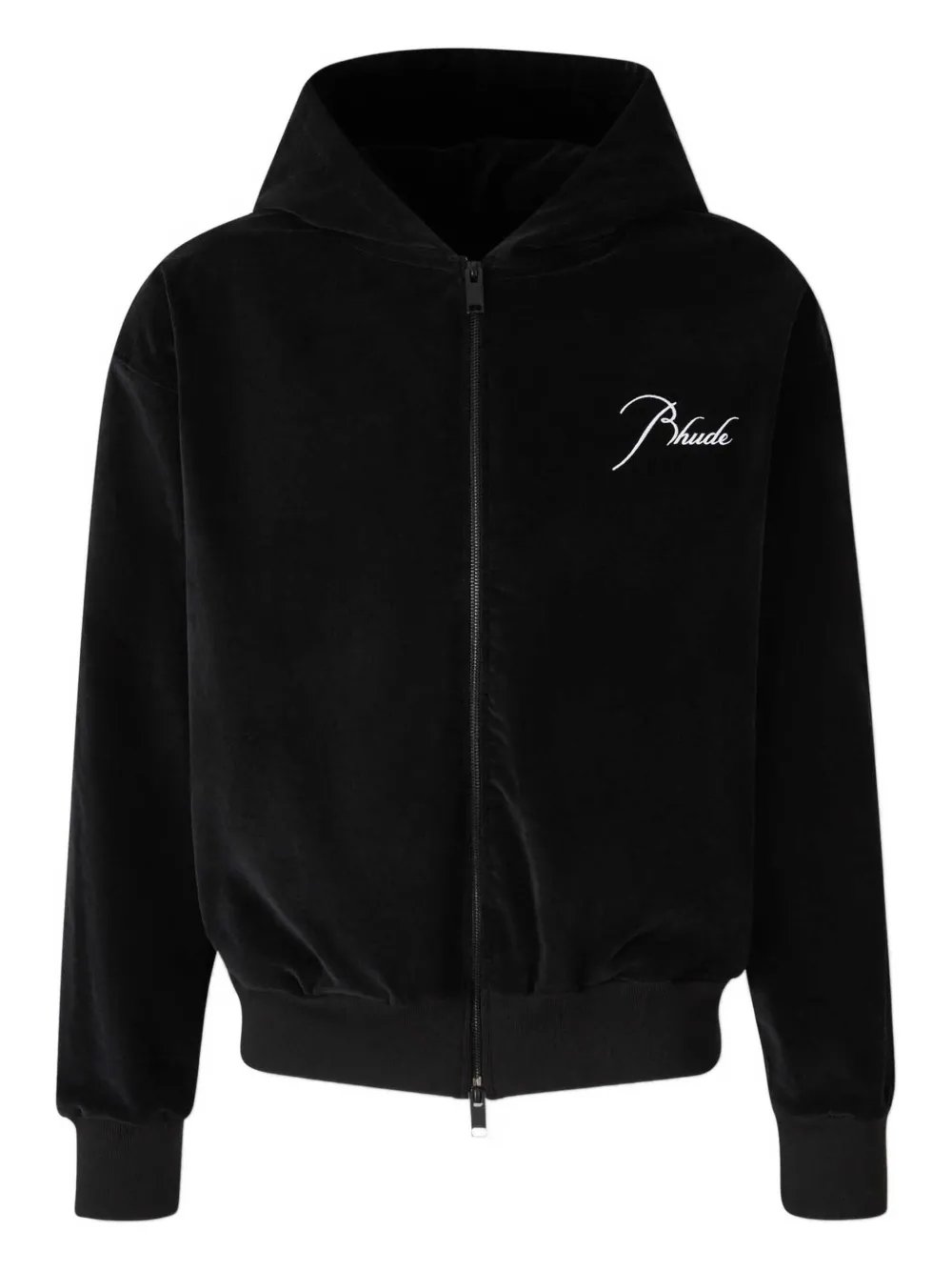 RHUDE zip-up hoodie | Black | Image 1