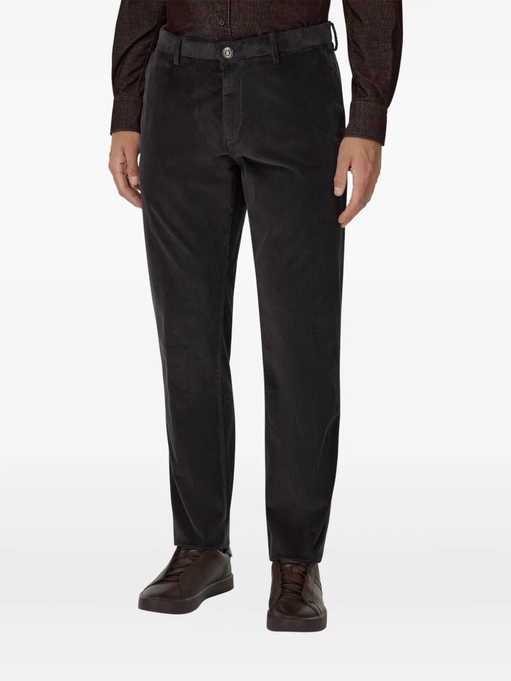 Boggi Milano Broek met knopen Grijs