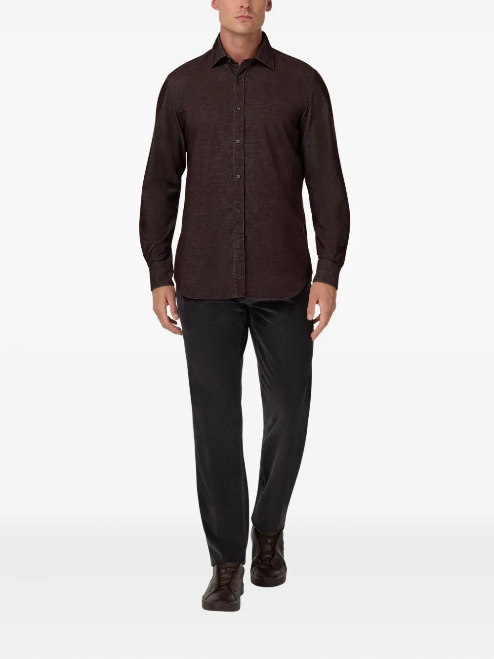 Boggi Milano Broek met knopen - Grijs