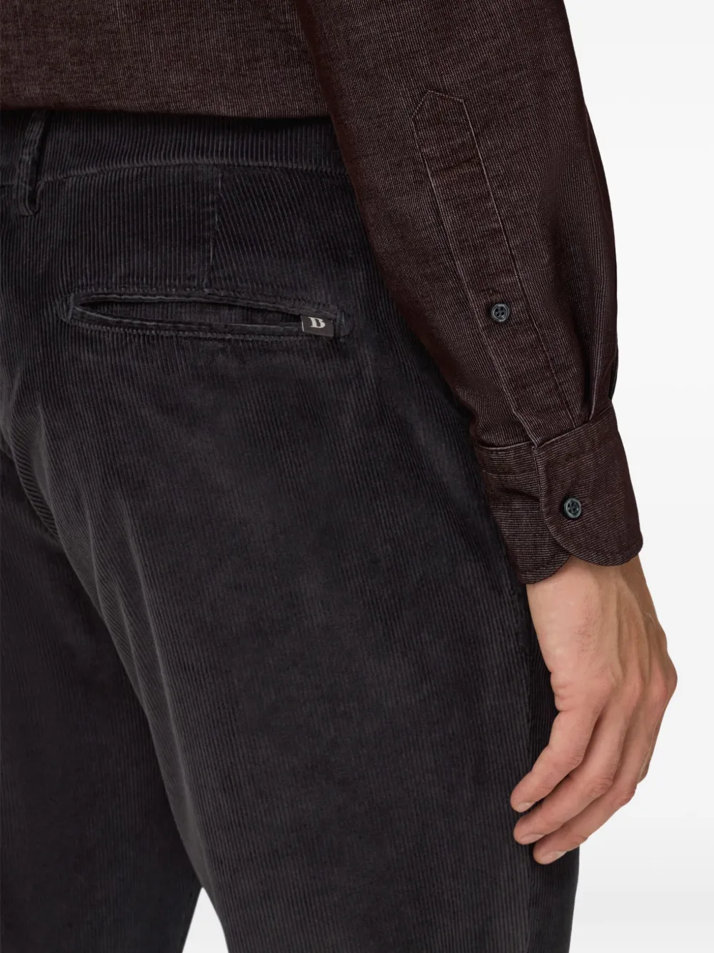 Boggi Milano Broek met knopen Grijs