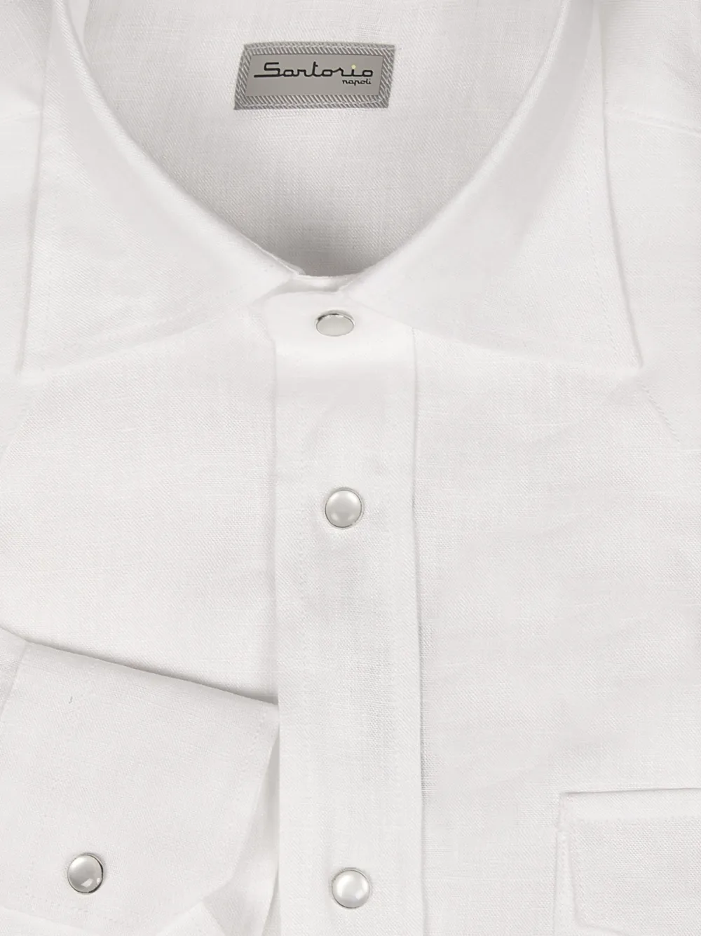  Sartorio Napoli Camisa Con Botones - Blanco 