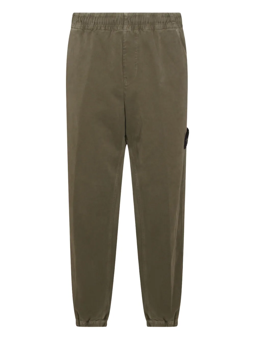 Stone Island elasticated patch trousers | Green | Image 1