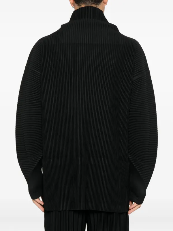 HOMME PLISSÉ ISSEY MIYAKE タートル オムプリッセ Homme Plissé Issey Miyake タートルネック Tシャツ | ブラック
