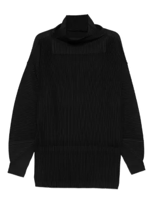 Homme Plissé Issey Miyake プリーツ トップ | ブラック | FARFETCH JP