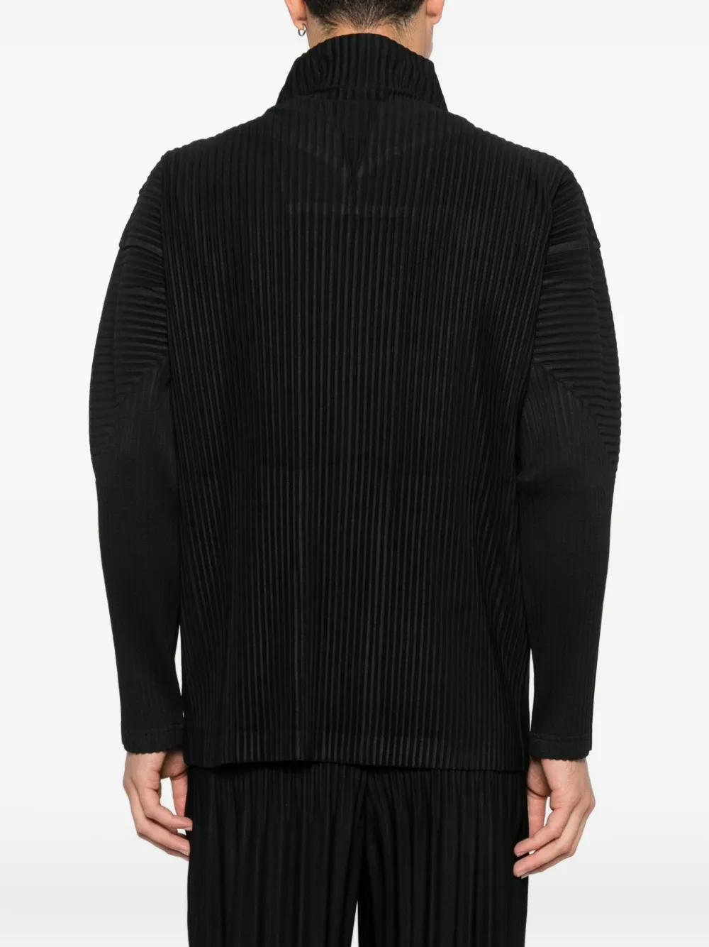 Homme Plissé Issey Miyake ジップ ジャケット | ブラック | FARFETCH JP