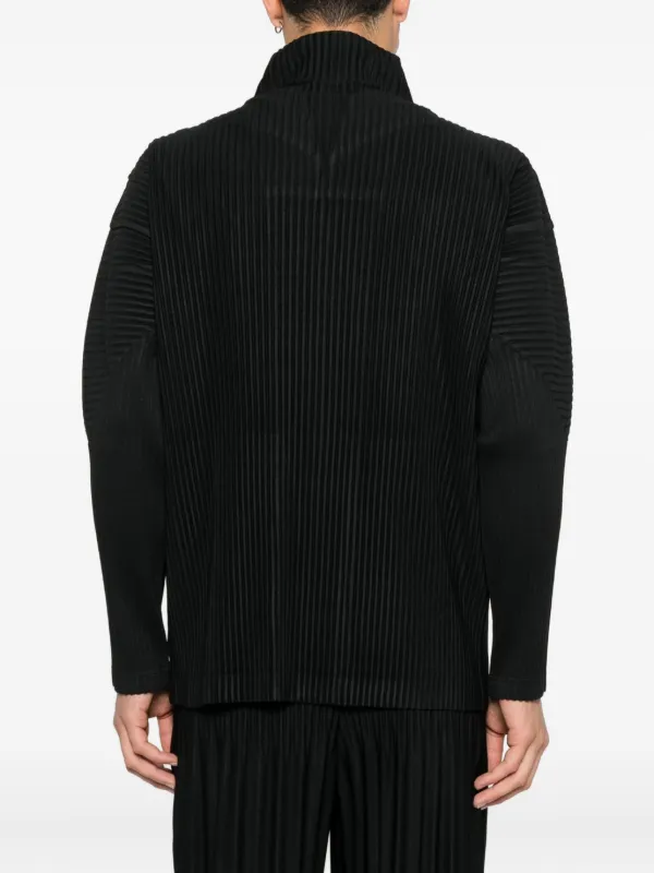 Homme Plissé Issey Miyake Zip Jacket | Black | FARFETCH