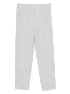 HOMME PLISSE ISSEY MIYAKE プリーツテーパードパンツ Homme Plissé Issey Miyake テーパードパンツ | グレー | FARFETCH JP
