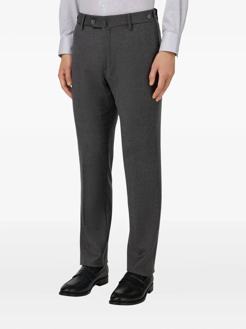 Boggi Milano Broek met knopen Grijs