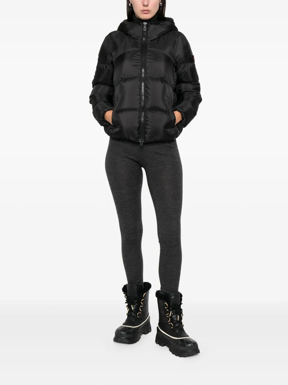 Peuterey Hooded Zip Jacket In Black