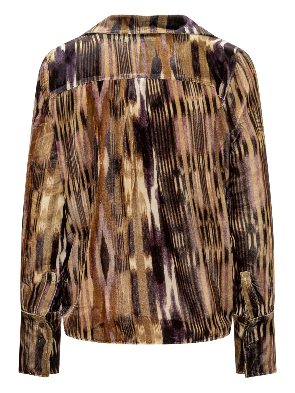 Ba&Sh Blouse met knopen en patroon Bruin