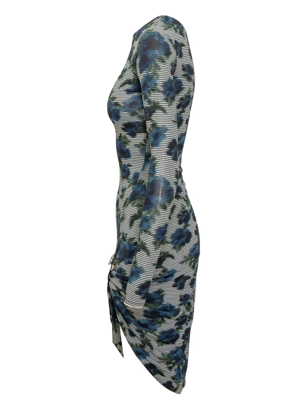 Coperni Midi-jurk met bloemenprint - Blauw